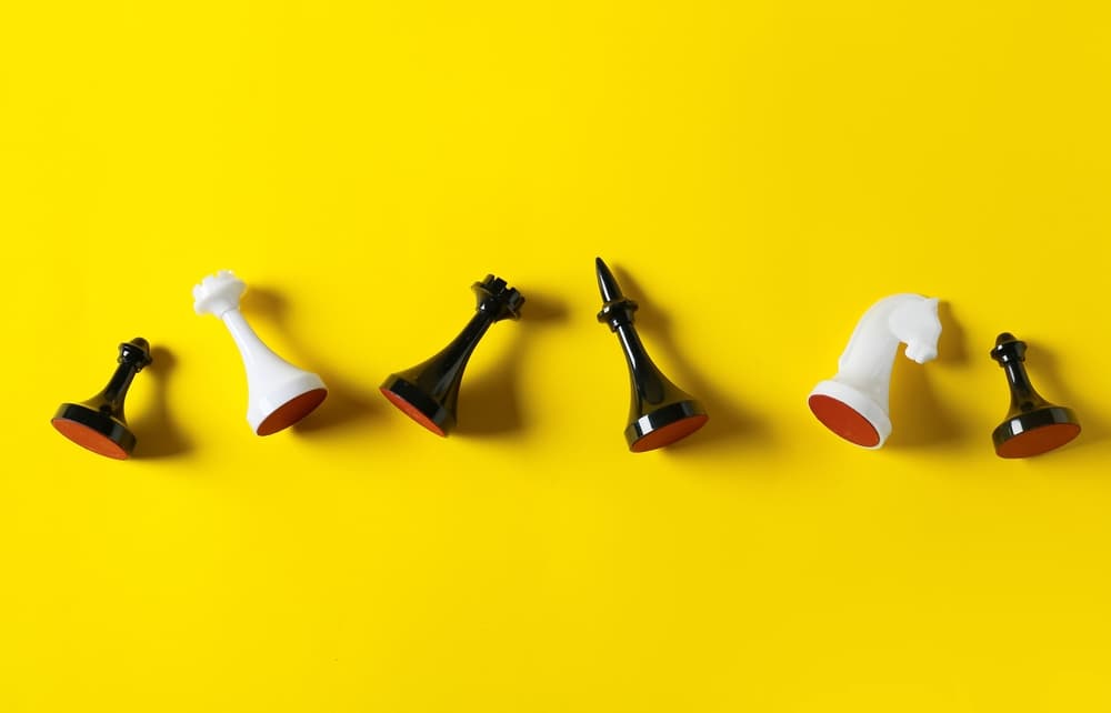 chess, pawn, queen, king, rook, knight, yellow, piece, game, board, background, concept, abstract